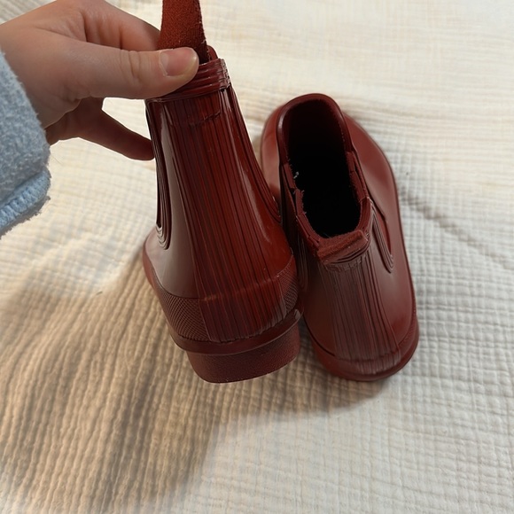 EUC Glossy Red Hunter Boots - Picture 7 of 10